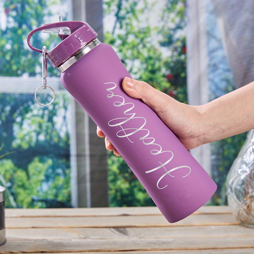 Sports Water Bottle Insulated - ขวดน้ำสแตนเลสแบบปรับแต่งได้ตามความต้องการ: ขวดน้ำกีฬาแบบพกพา, ขวดน้ำสำหรับเดินทาง, ขวดเครื่องดื่มสำหรับออกกำลังกายกลางแจ้ง