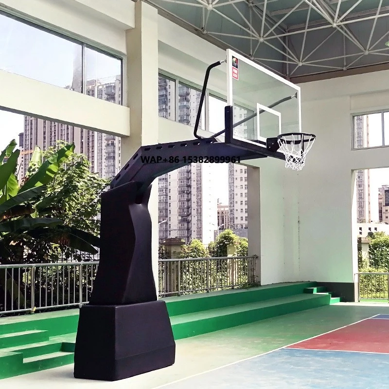 Basketball Hoop - อุปกรณ์บาสเก็ตบอลระดับมืออาชีพที่ได้รับการรับรองจาก FIBA ห่วงบาสเก็ตบอลแบบติดตั้งในพื้นดิน ขนาด 72 นิ้ว