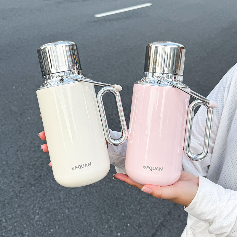 Sports Water Bottle Insulated - ขวดน้ำสแตนเลสเก็บความร้อนและความเย็น 1 ชิ้น, กระติกน้ำร้อนแบบพกพาความจุขนาดใหญ่ 1000 มล.,