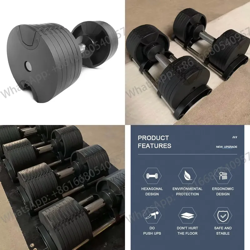 Dumbbell Set - ชุดดัมเบลน้ำหนัก 2.5-80 กิโลกรัม คุณภาพสูง เคลือบสีอย่างดี ดัมเบลปรับน้ำหนักได้