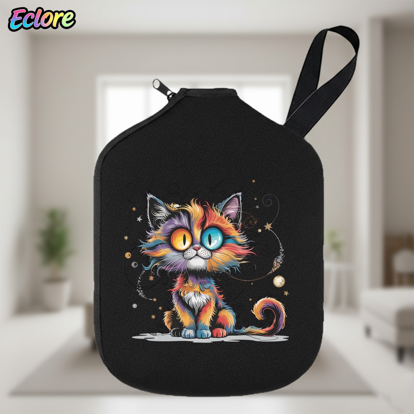 Tennis Racket - กระเป๋าใส่ไม้พายปิคเคิลบอล Galaxy Star Cat ทนทาน นุ่ม