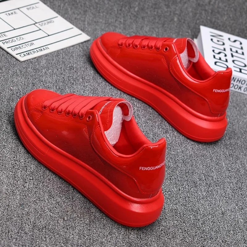 รองเท้าลำลองสีขาวเคลือบเงา ปี  - Skateboard บทวิจารณ์และราคา