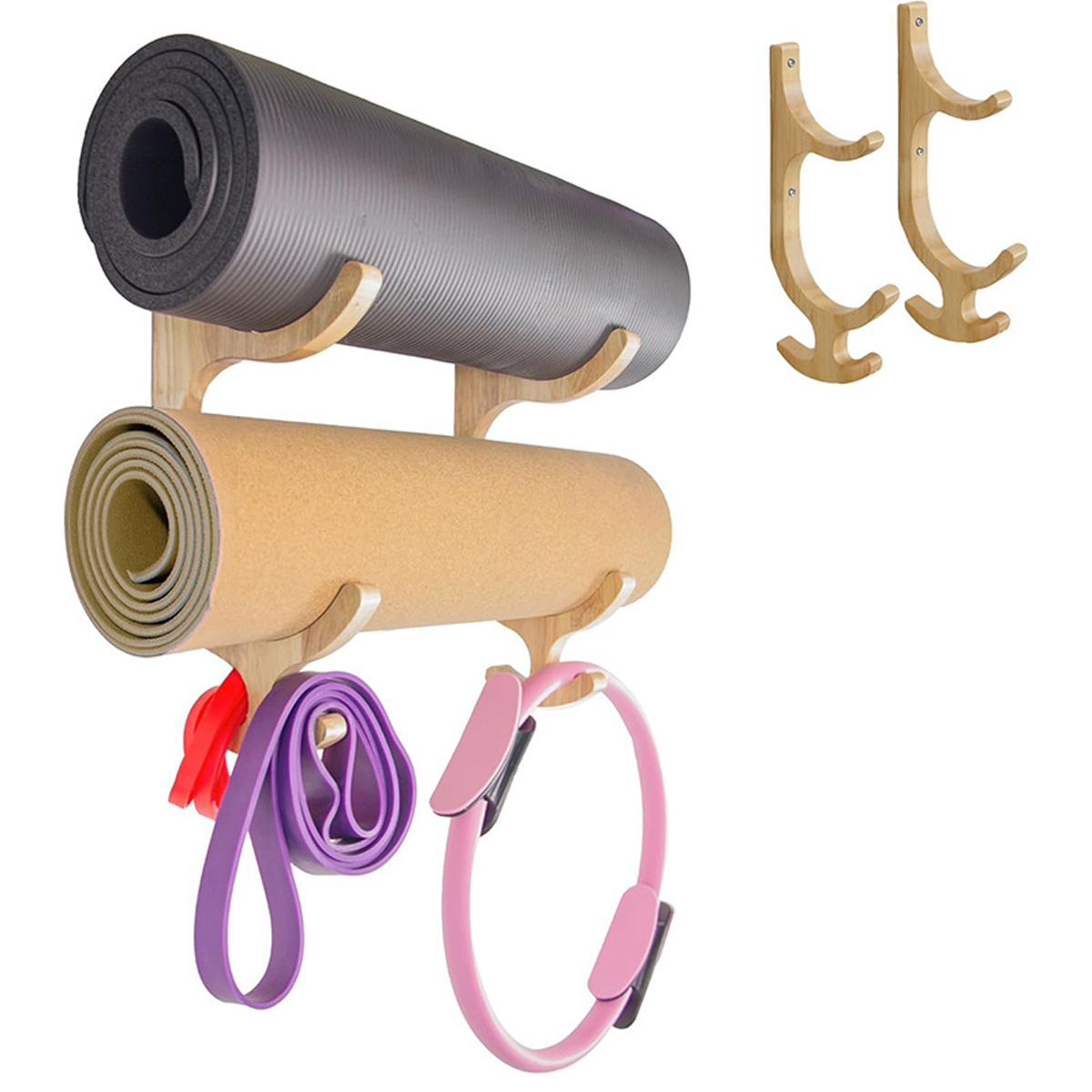 ที่แขวนยางยืดออกกำลังกายแบบติด - Yoga Mat บทวิจารณ์และราคา