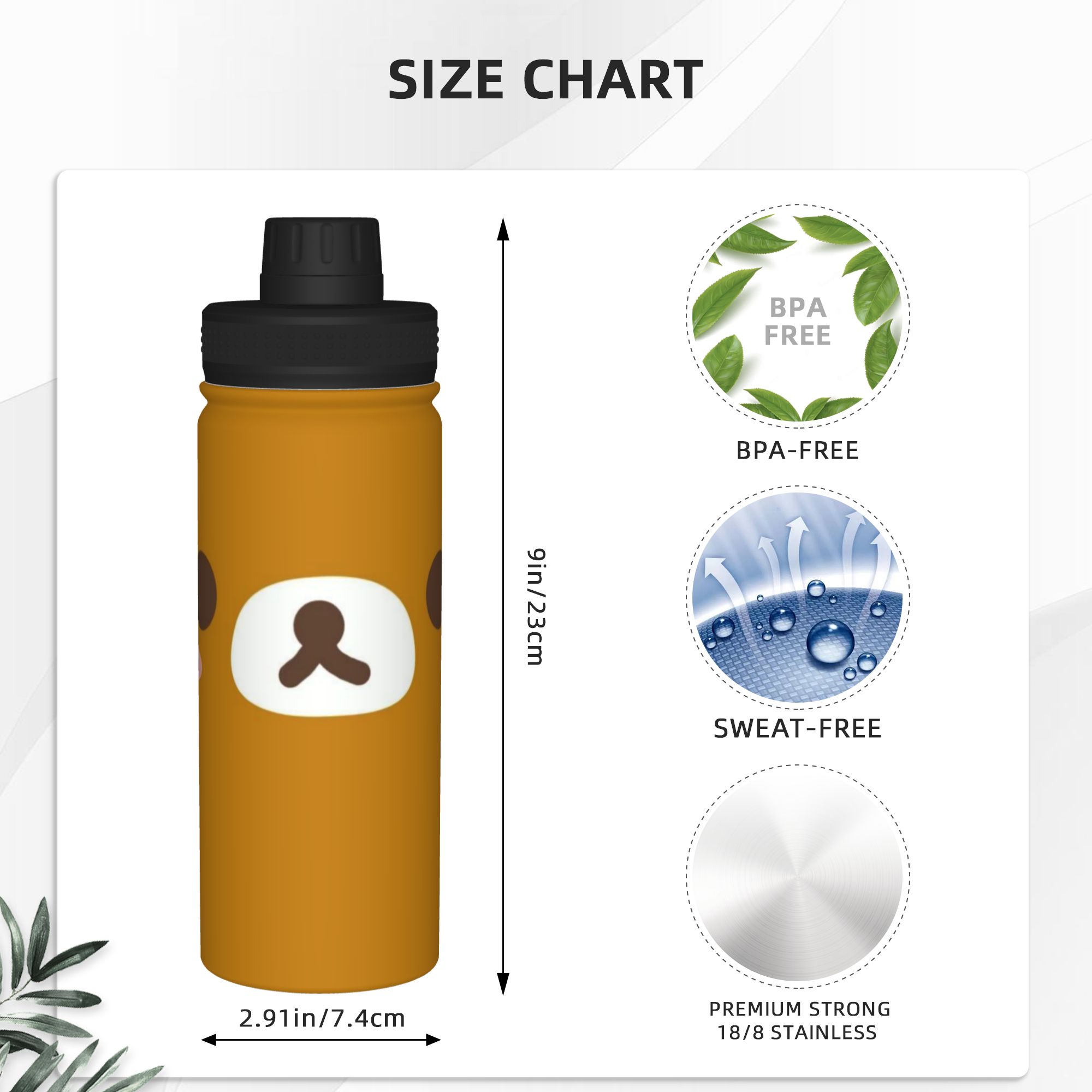 กระติกน้ำเก็บอุณหภูมิลายการ์ตู - Sports Water Bottle Insulated บทวิจารณ์และราคา