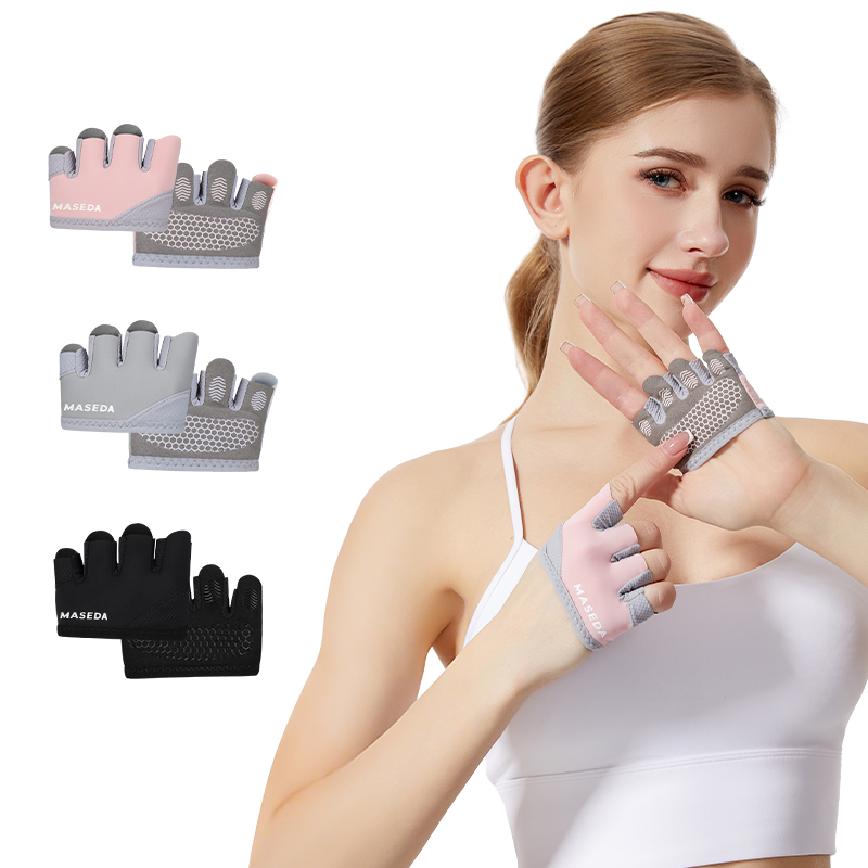 ถุงมือฟิตเนสแบบไร้นิ้วคู่หนึ่ง - Yoga Mat บทวิจารณ์และราคา
