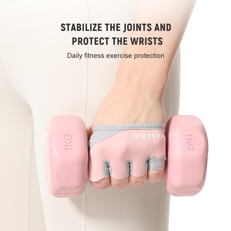 ถุงมือฟิตเนสแบบไร้นิ้วคู่หนึ่ง - Yoga Mat บทวิจารณ์และราคา