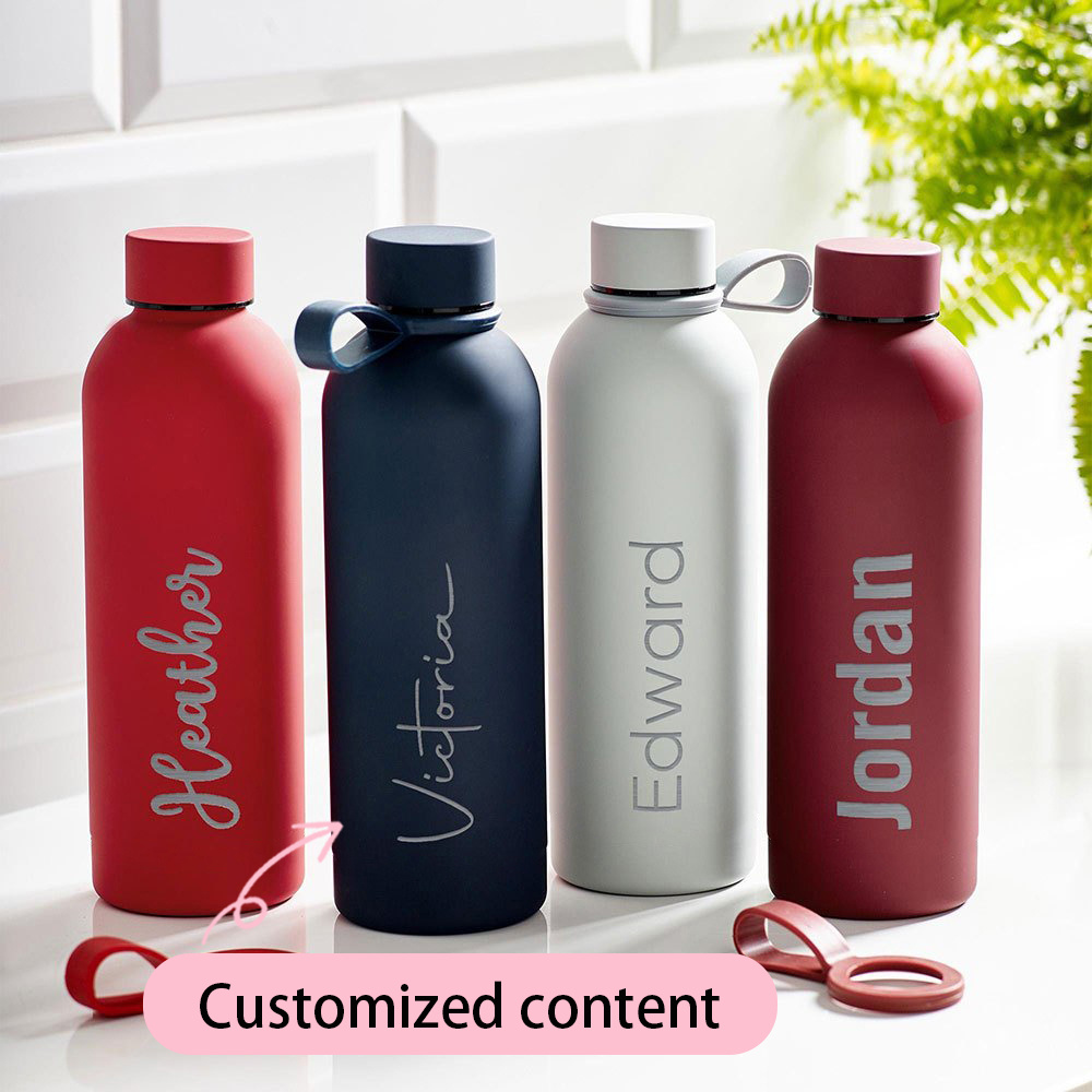 ขวดน้ำสแตนเลสสลักชื่อส่วนตัว,  - Sports Water Bottle Insulated บทวิจารณ์และราคา