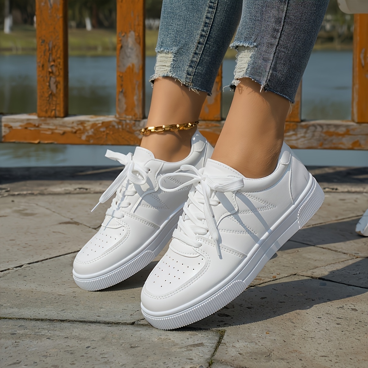 รองเท้าผ้าใบผู้หญิง รองเท้าวิ่ - Skateboard บทวิจารณ์และราคา