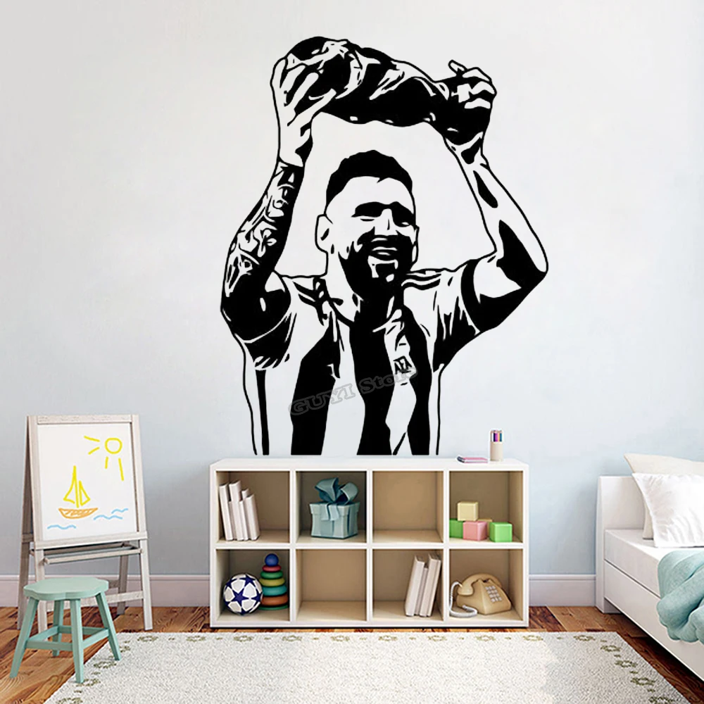 Messi สติ๊กเกอร์ติดผนังไวนิล D - Sports Equipment Poster บทวิจารณ์และราคา