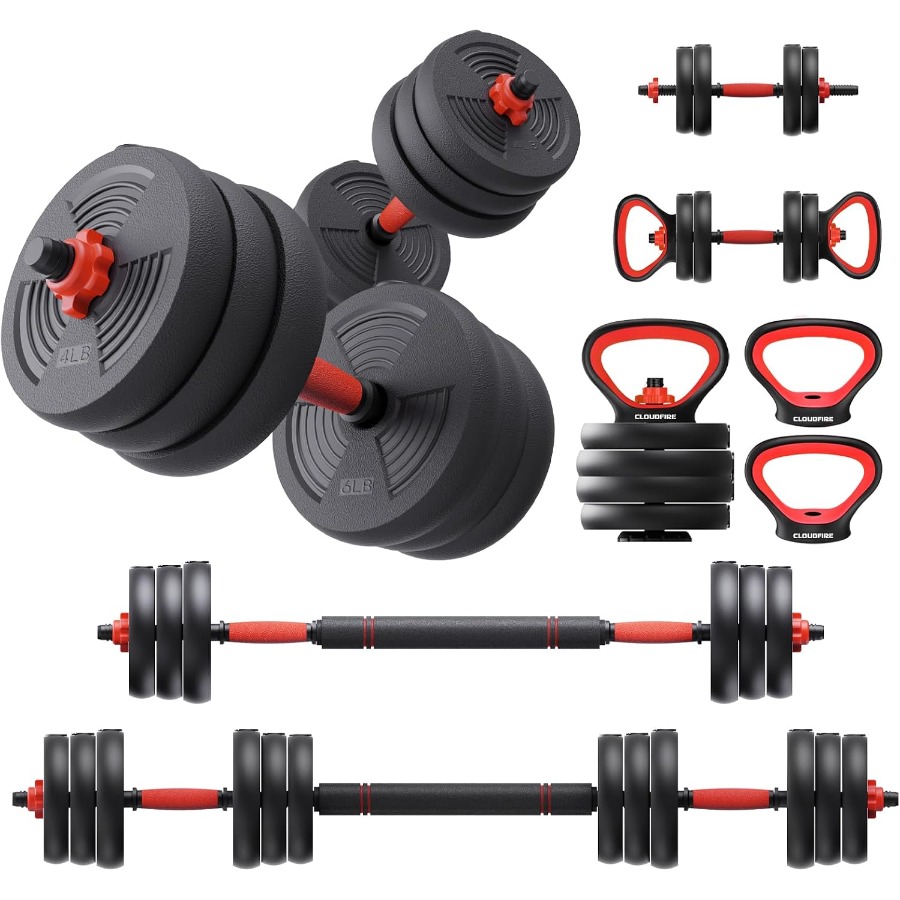 ชุดดัมเบลปรับน้ำหนักได้ ชุดฟรี - Dumbbell Set บทวิจารณ์และราคา