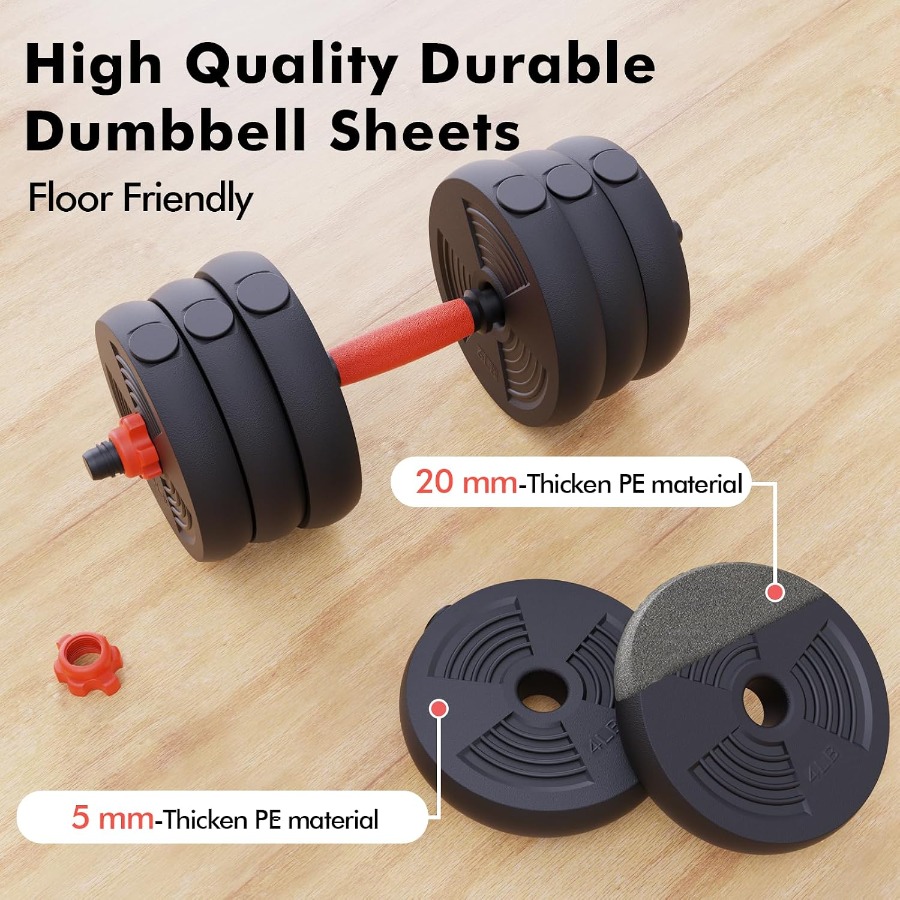 ชุดดัมเบลปรับน้ำหนักได้ ชุดฟรี - Dumbbell Set บทวิจารณ์และราคา