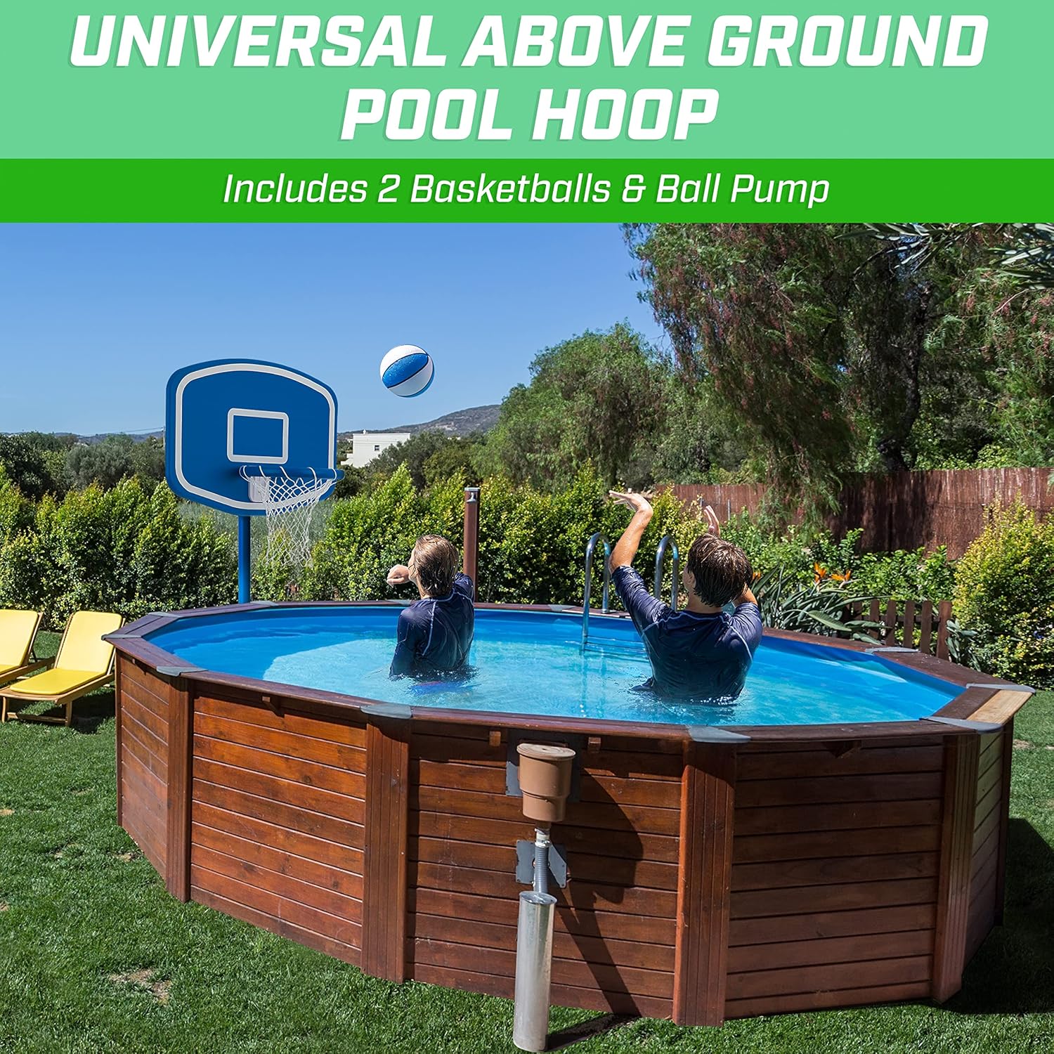 ชุดเกมบาสเก็ตบอลสำหรับสระว่ายน - Basketball Hoop บทวิจารณ์และราคา