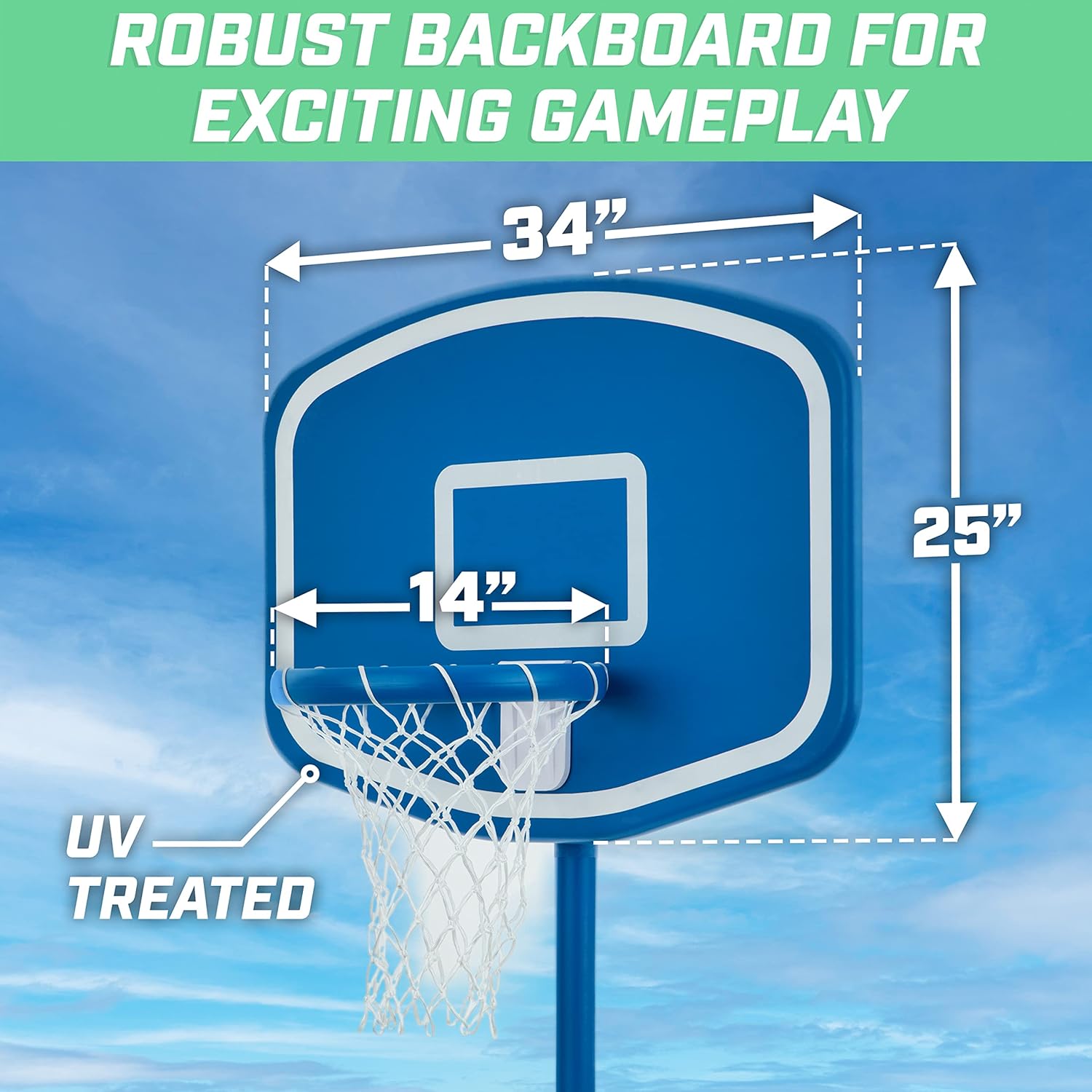 ชุดเกมบาสเก็ตบอลสำหรับสระว่ายน - Basketball Hoop บทวิจารณ์และราคา