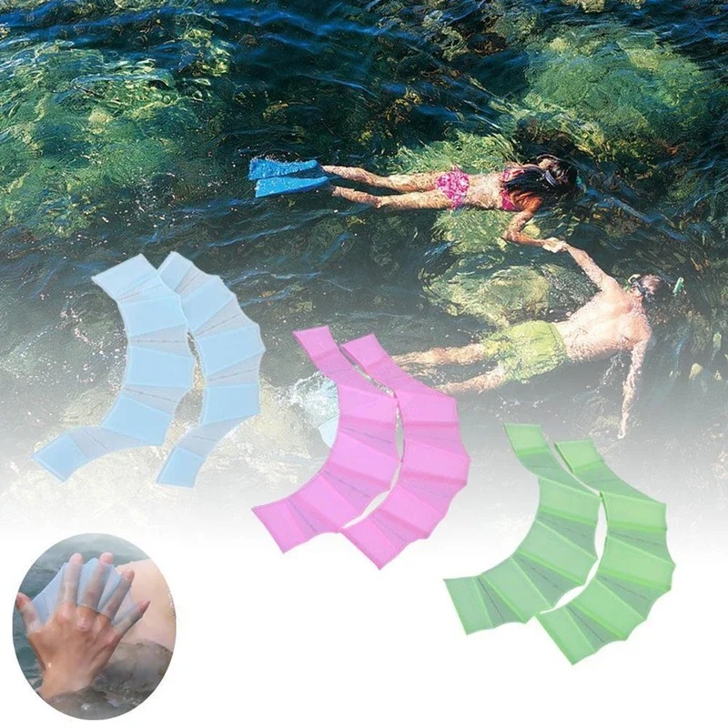 ถุงมือว่ายน้ำซิลิโคนแบบใหม่สำห - Sports Equipment 5 Years Old บทวิจารณ์และราคา