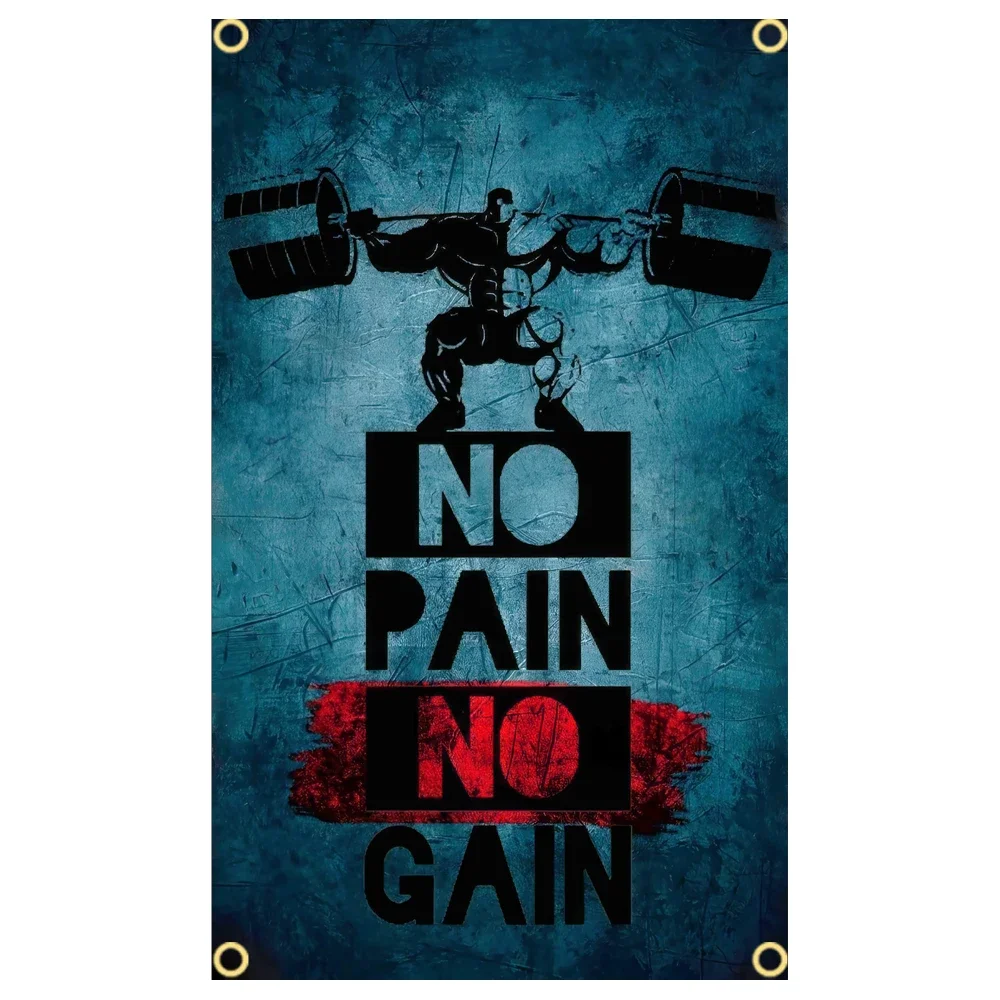 GYM ธงข้อความป้ายสโลแกนออกกําล - Sports Equipment Poster บทวิจารณ์และราคา